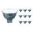 Mehrfachpackung 10x Philips Master LED Spot GU5.3 MR16 7.5W 621lm 36D - 930 Warmweiß | Höchste Farbwiedergabe - Dimmbar - Ersatz für 50W