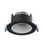 Noxion LED-Spot Ares Tief Schwarz 6W 540lm 927-940 3CCT - mit Innenring Weiß | Ausschnitt 68mm