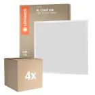 Mehrfachpackung 4x Ledvance LED Panel Compact Aluminium Weiß 33W 3630lm - 865 Tageslichtweiß | 60x60cm