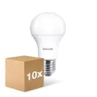 Mehrfachpackung 10x Philips Corepro LED Glühbirne E27 Birne Matt 10.5W 1055lm - 930 Warmweiß | Höchste Farbwiedergabe - Ersatz Für 75W