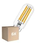 Mehrfachpackung 6x Osram LED Spezial E14 Röhrenförmig Glühbirne T26 Fadenlampe Klar 4.8W 470lm - 827 Extra Warmweiß | Dimmbar - Ersatz Für 40W