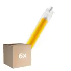 Mehrfachpackung 6x Osram LED Slim Line R7S LED R7S 118mm Klar 8W 806lm - 840 Kaltweiß | Ersatz Für 60W