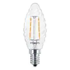 Philips Corepro LED Kerze E14 Gedreht Kerze Fadenlampe Klar 2W 250lm - 827 Extra Warmweiß | Ersatz für 25W